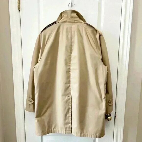 Vintage London Fog Maincoats Trench Coat Insulated Rain Topper Tan Beige 42Short - Picture 4 of 16